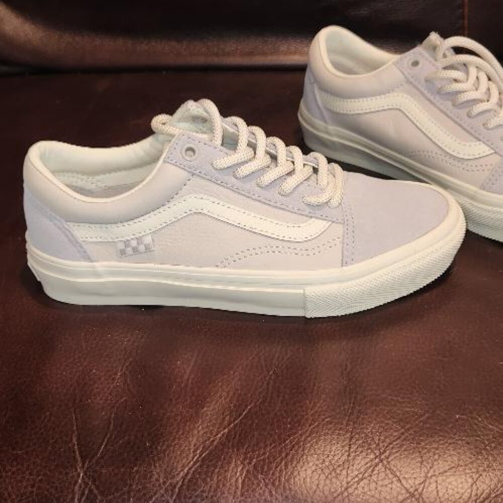 Vans Old Skool skate sneakers color marshmallow size Mens 5.5 - Picture 2 of 8